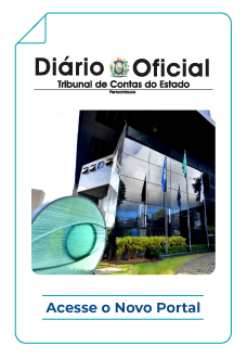 imagem do prédio do TCE com link para acesar o novo portal do Diário Oficial