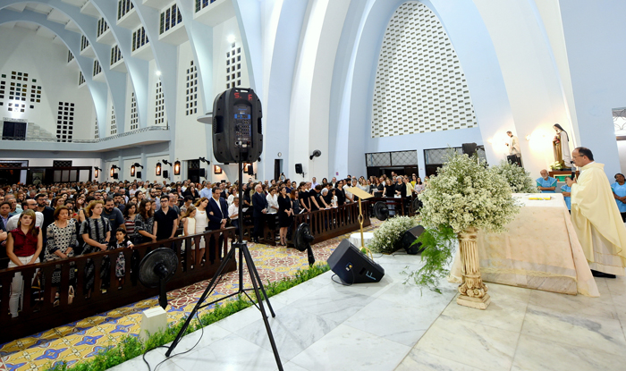 Altar da missa para João Campos