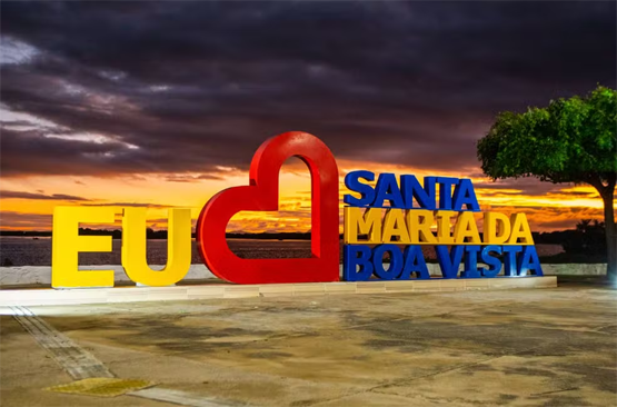 Santa Maria da Boa Vista. Imagem: divulgação/Ascom Letreiro de Santa Maria da Boa Vista.